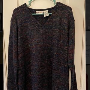 Faded Glory Multicolor/Navy Sweater